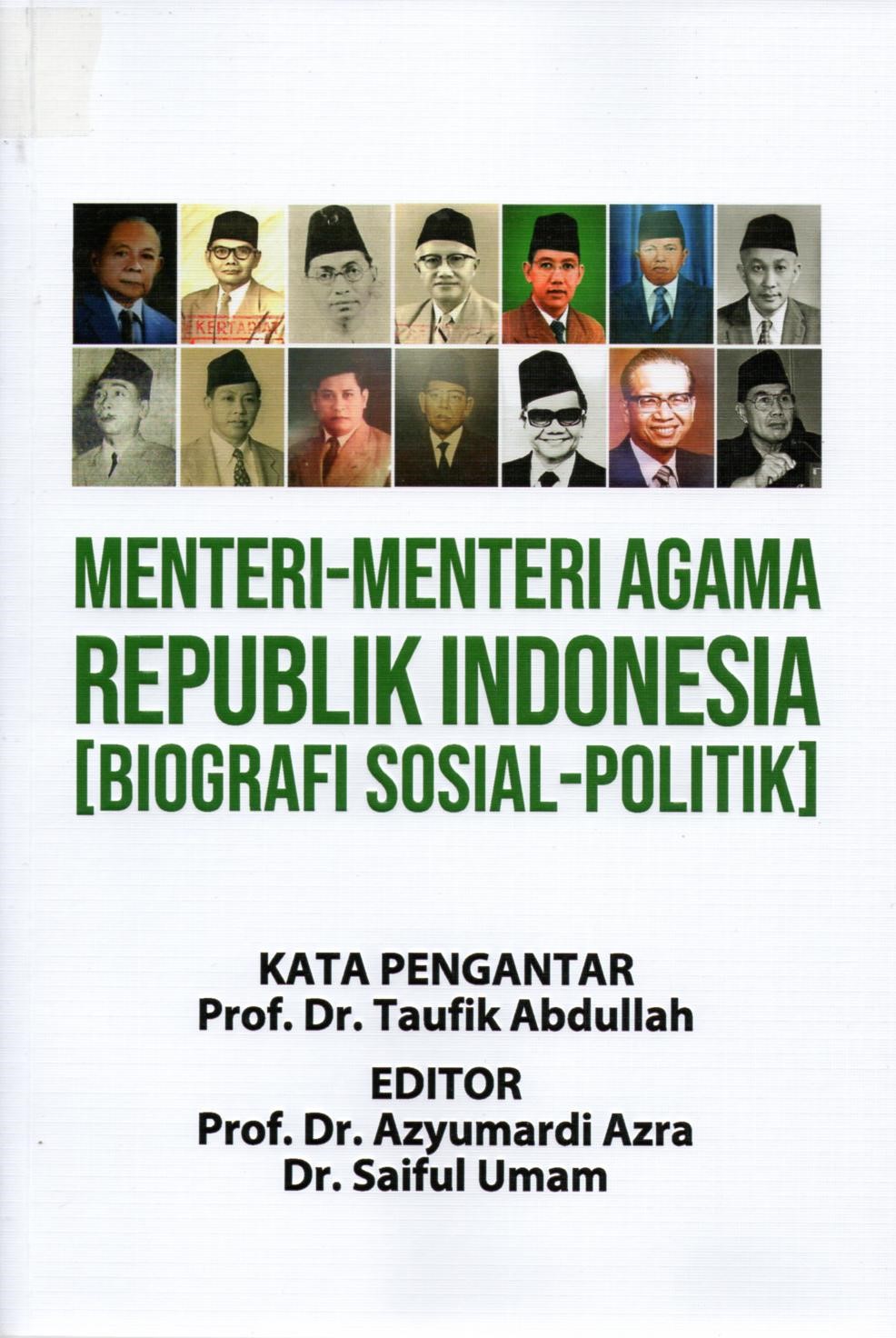 Menteri-menteri agama Republik Indonesia (era reformasi)